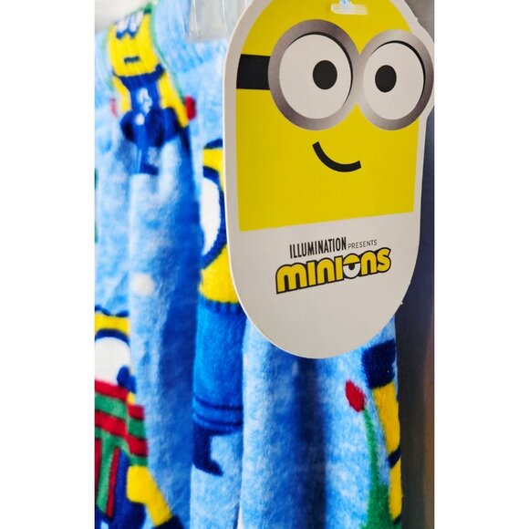 Illumination Presents Men's Minions Print Blue Pajama Lounge Pants Medium - Picture 7 of 7